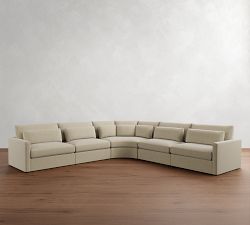 Westwood Slim Arm Deep Seat 5-Piece Curved Wedge Sectional (153&quot;)