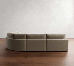 Westwood Slim Arm Deep Seat 5-Piece Curved Wedge Sectional (153&quot;)