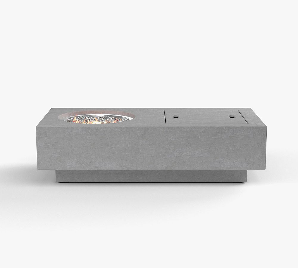 Edison Rectangular Propane Fire Pit Table (60&quot;)