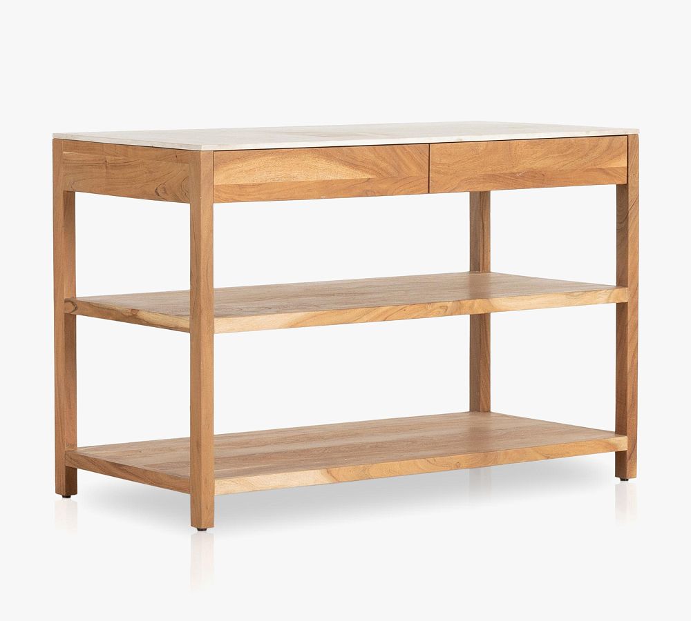 Fletcher Marble Kitchen Island