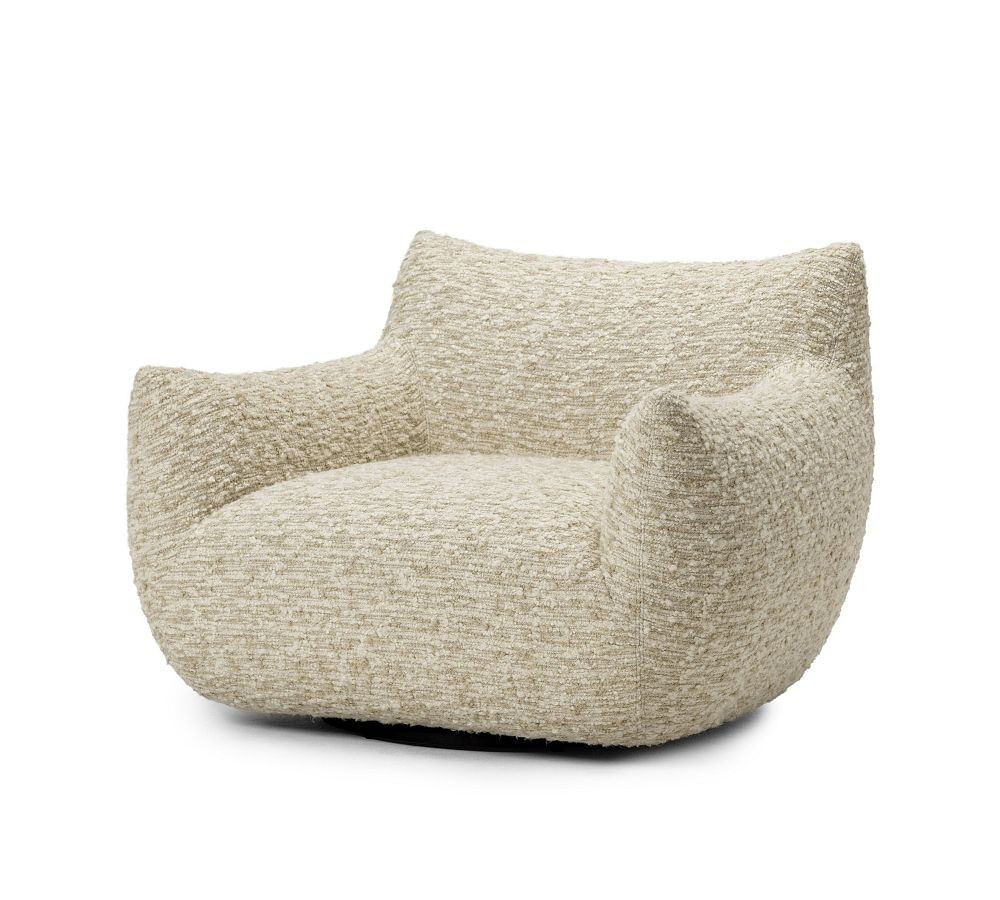 Hawthorn Upholstered Swivel Armchair - Stylish Comfort