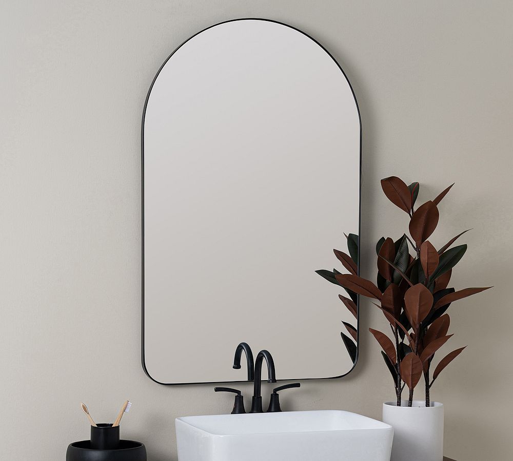 Slim Profile Arch Wall Mirror