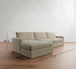 Westwood Square Arm Modular Chaise Sectional (143&quot;)