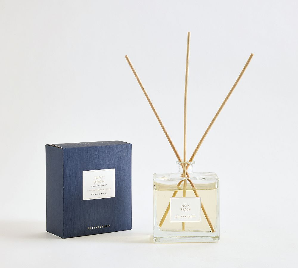 Signature Large Diffuser: Navy Beach (Redwood + Vetiver): 9.7 oz