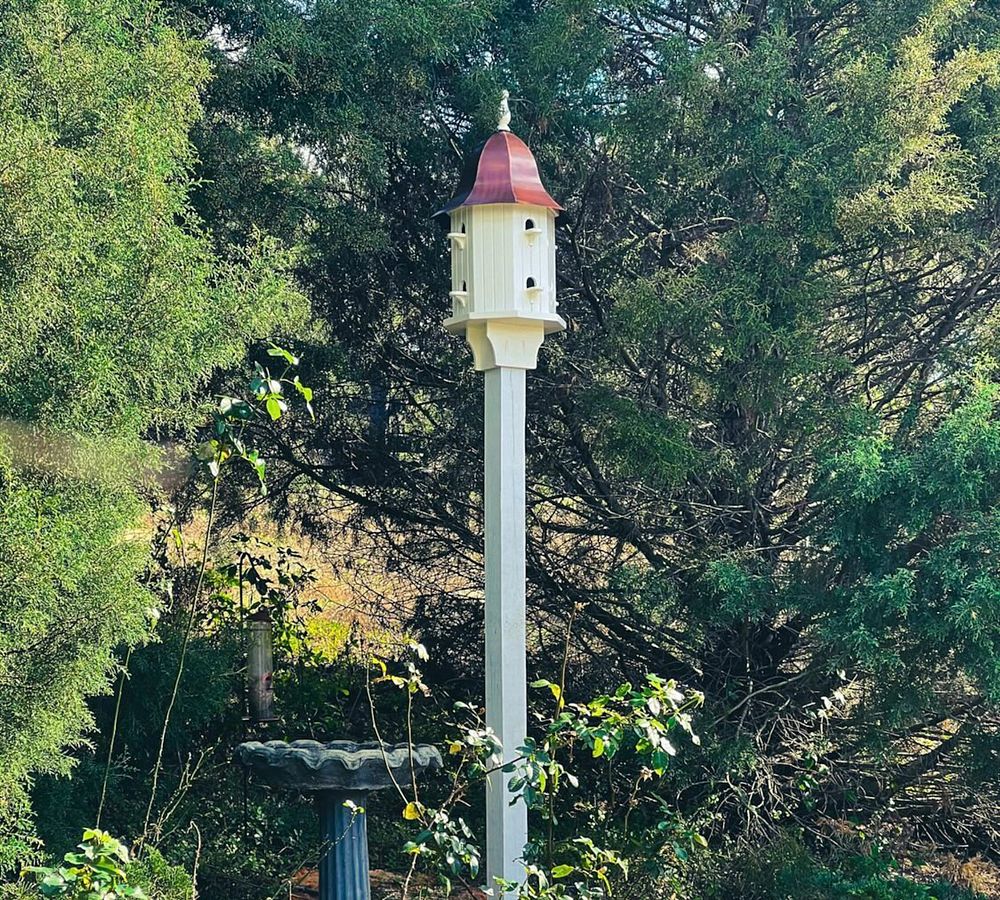 Handpainted Dove Manor Bird Feeder