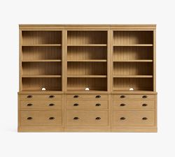 Aubrey Bookcase with Cabinets (108&quot;)