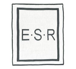 Rayna Personalized Double Border Throw