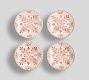 Terracotta Hand Painted Appetizer Plates - Set of 4