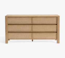 Marina Cane 6-Drawer Dresser (66&quot;)