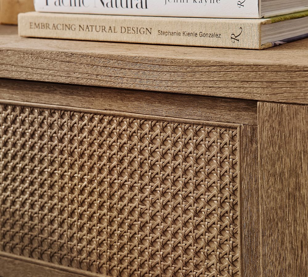 Marina Cane Nightstand (32") - Stylish & Durable