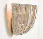 Marion Woven Scalloped Sconce (12&quot;)