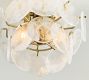Riviera Glass Disc Round Flush Mount (12&quot;)
