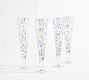 Confetti Splatter Champagne Flutes - Set of 4