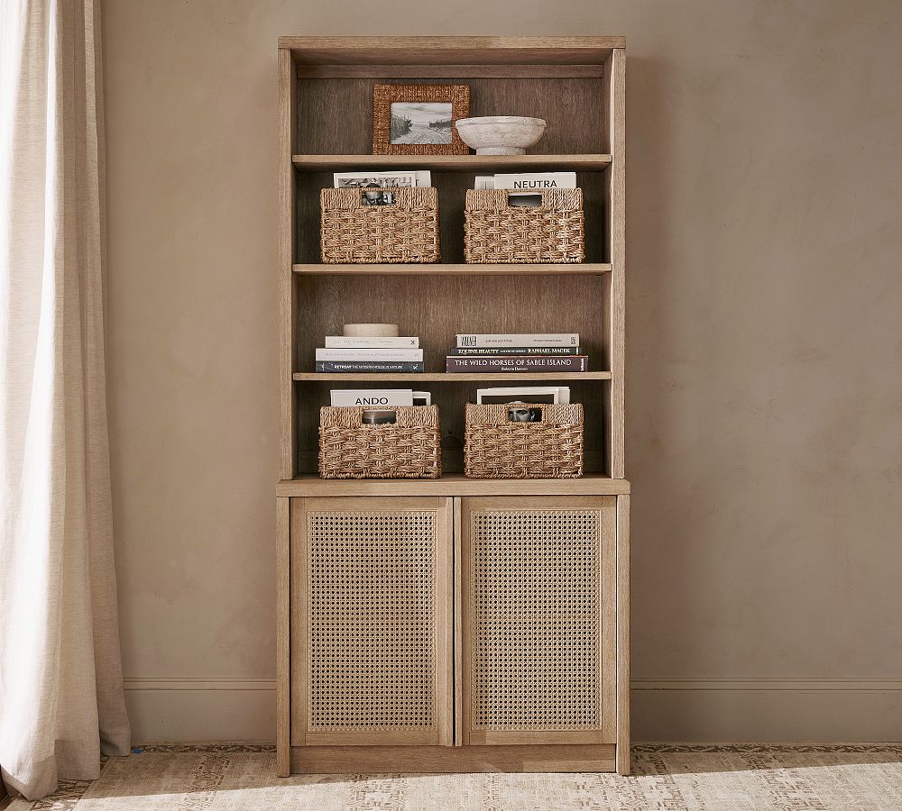 Marina Cane Tall 2-Piece Storage Shelf (36&quot;)