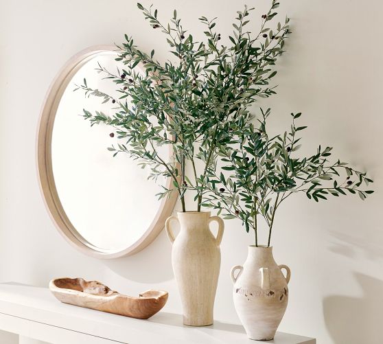 Traditional Faux Olive Branch