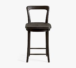 Open Box: Cline Swivel Counter Stool, Individual - Charcoal