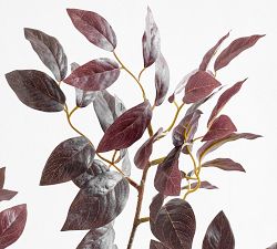 Faux Burgundy Eucalyptus Branch