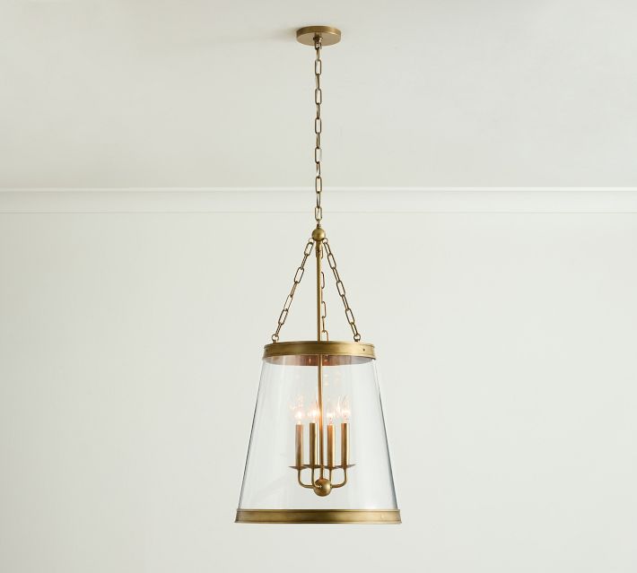 Elizabeth Glass Tapered Pendant (18 Elizabeth Glass Tapered Pendant (18