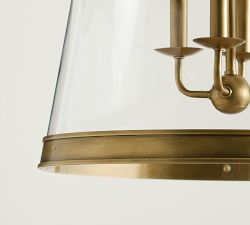 Elizabeth Glass Tapered Pendant (18&quot;)