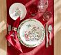 Christmas in the Country Santa Stoneware Salad Plates - Mixed Set of 4