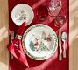 Christmas in the Country Santa Stoneware Salad Plates - Mixed Set of 4