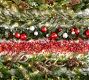 Faux Lit Leafy White Berry Wreath &amp; Garland