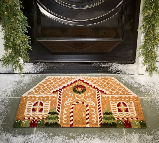 Gingerbread House Light Up Doormat
