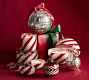 Candy Striped Glass Scented Candle - Frosted Peppermint