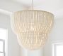 Bristol Wood Bead 2-Tier Chandelier (30&quot;)