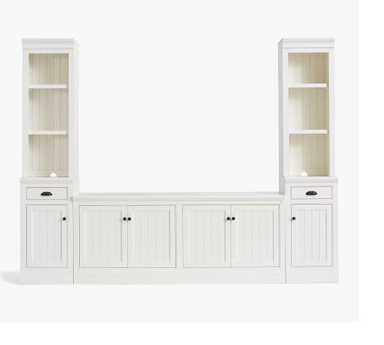 Aubrey 5-Piece Entertainment Center (108") - Dutch White