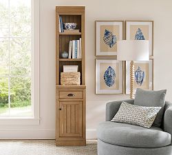 Aubrey Narrow Shelf with Cabinet (18&quot;)