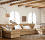 Pearce Roll Arm 4-Piece Double Chaise Sectional (168&quot;)