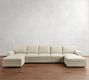 Pearce Roll Arm 4-Piece Double Chaise Sectional (168&quot;)