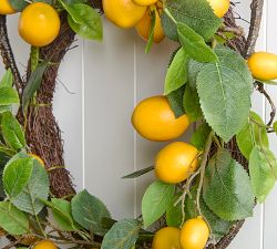Faux Lemon Twiggy Wreath
