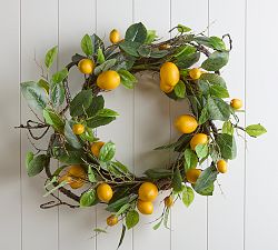 Faux Lemon Twiggy Wreath