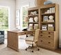 Aubrey Peninsula Desk with Bookcase Suite (72&quot;)