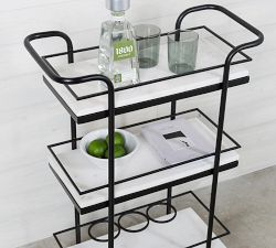 Miramichi Marble Bar Cart