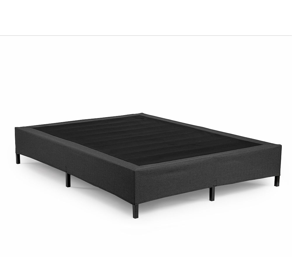 Queen Metal Frame Upholstered Box Spring with Storage