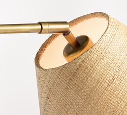 Estelle Rattan Task Table Lamp (28&quot;)