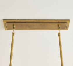 Marina Swing Rope Linear 5-Globe Chandelier (57&quot;)