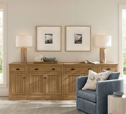 Aubrey Media Console with Closed Cabinets (108&quot;)