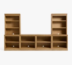 Aubrey Open Media Suite with Double Open Ped