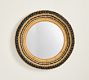 Summer Wicker Round Mirror