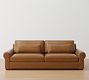 Big Sur Roll Arm Deep Seat Leather Sofa (78&quot;&ndash;107&quot;)