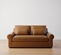Big Sur Roll Arm Deep Seat Leather Sofa (78&quot;&ndash;107&quot;)
