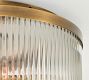 Cooper Ribbed Glass Flush Mount (14&quot;)