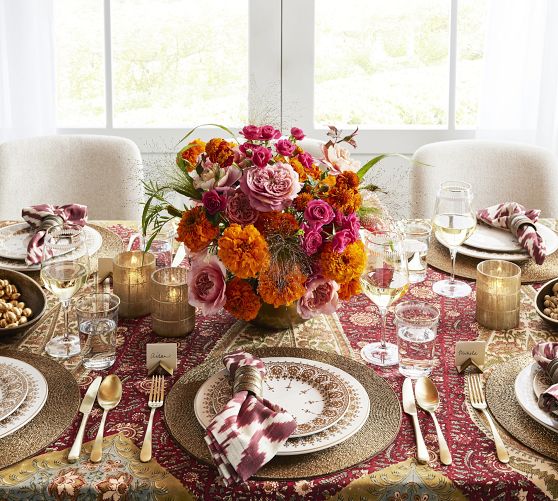 Etched Gold Rim Handcrafted Wine Glasses - Set of 4
