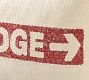 Ski Lodge Embroidered Lumbar Pillow