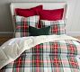 Stewart Plaid Cotton Sherpa Comforter Sham