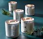 Alphabet Mercury Glass Scented Candles - Frosted Pine